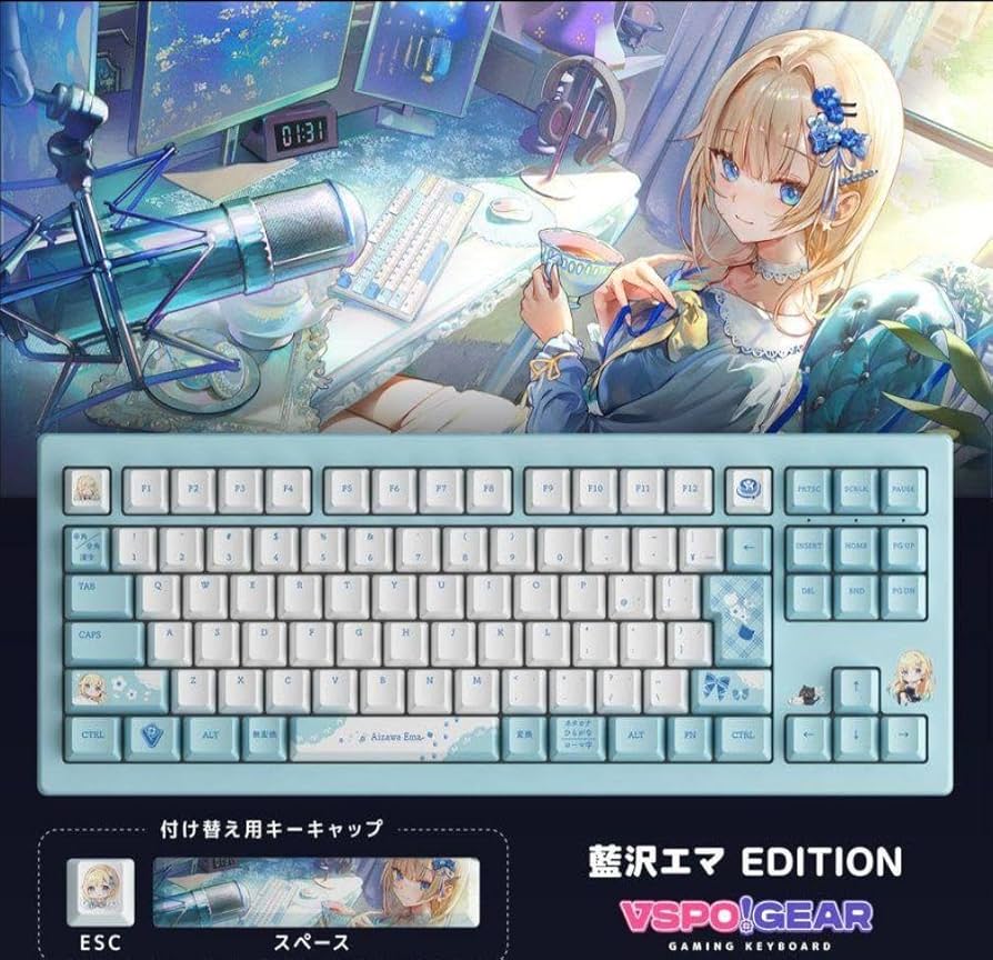 VSPO! GEAR ゲーミングキーボード 藍沢エマ 藍沢エマ - VSPO! GEAR
